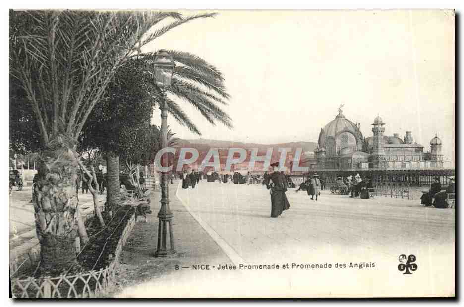 CPA Nice Jetee Promenade et Promenade des Anglais