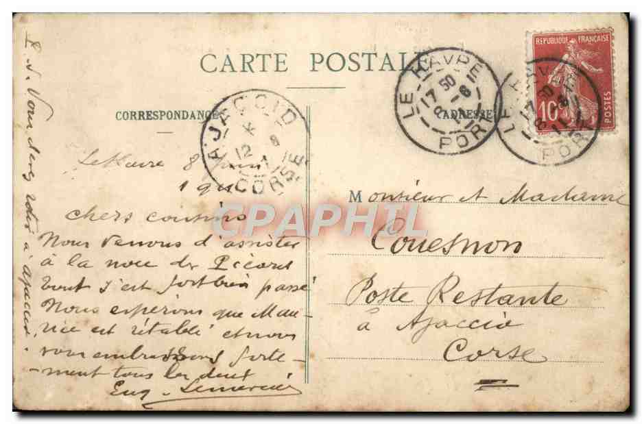 CPA Le Havre L'avant port au moment de la maree Bateaux  — Rückseite