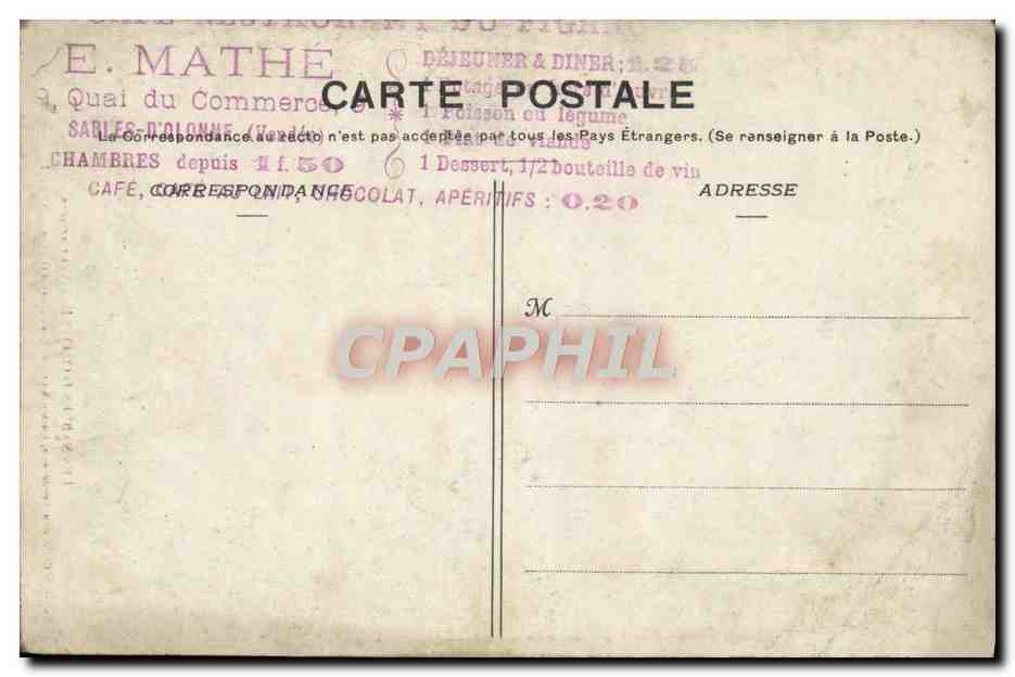 CPA Les Sables D'Olonne Vent arriere Folklore  — Back