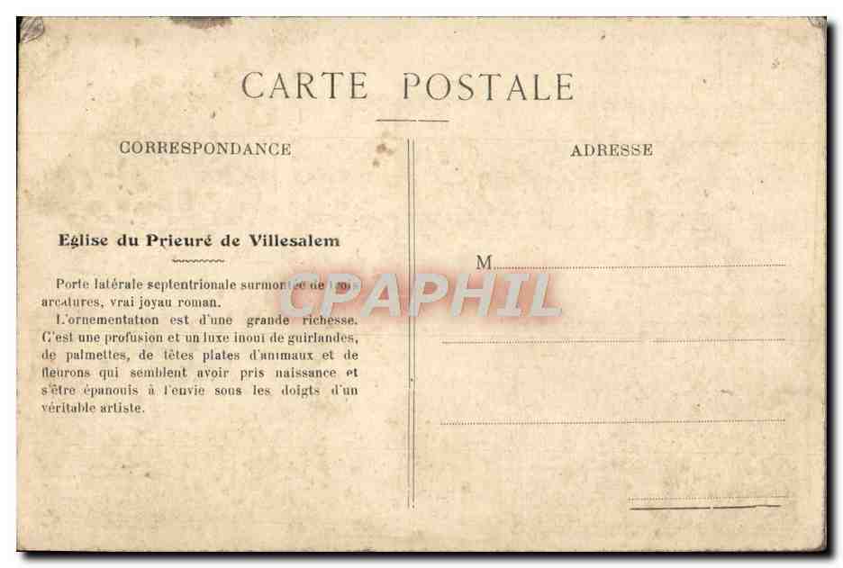 CPA Villesales Eglise du Pres la Tremouille — Reverso