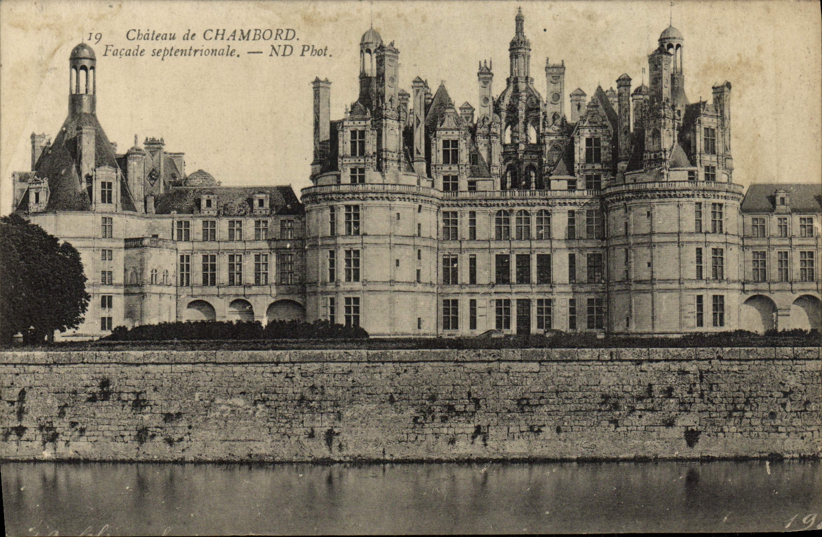 CPA Chambord Chateau Facade septentrionale