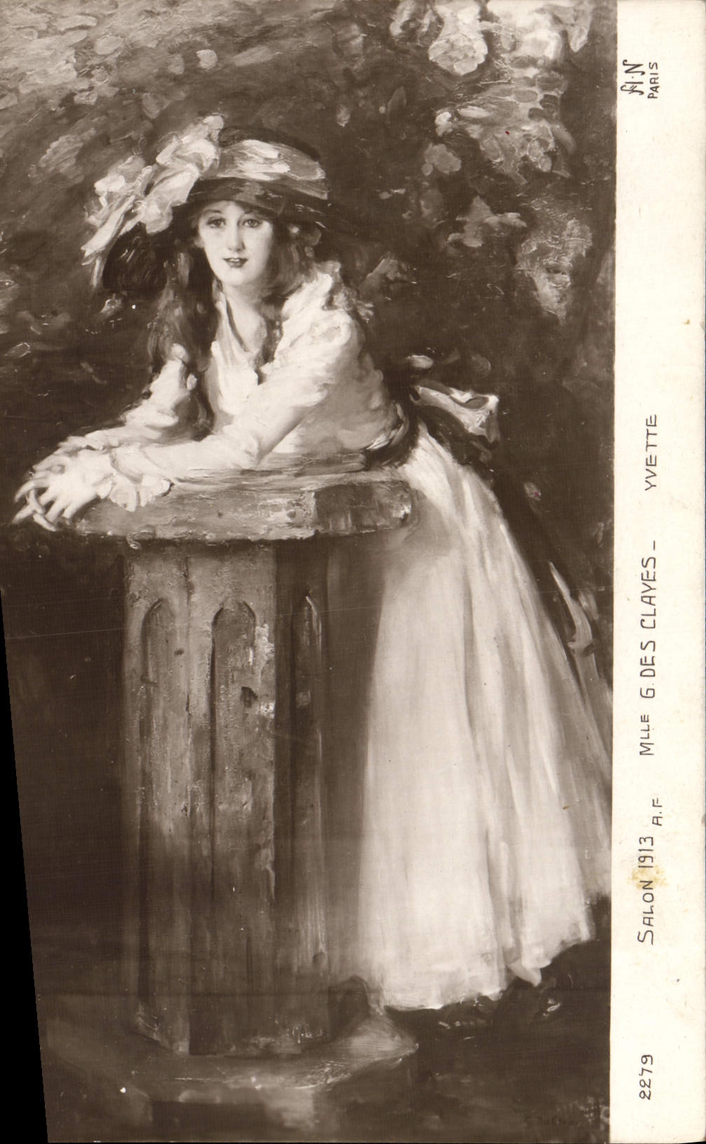 CPA Salon 1913 Mlle G des Clayes Yvette