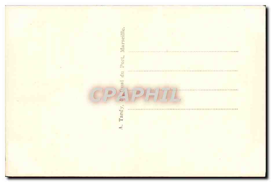 CPA Marseille Le Chateau d'If — Rückseite