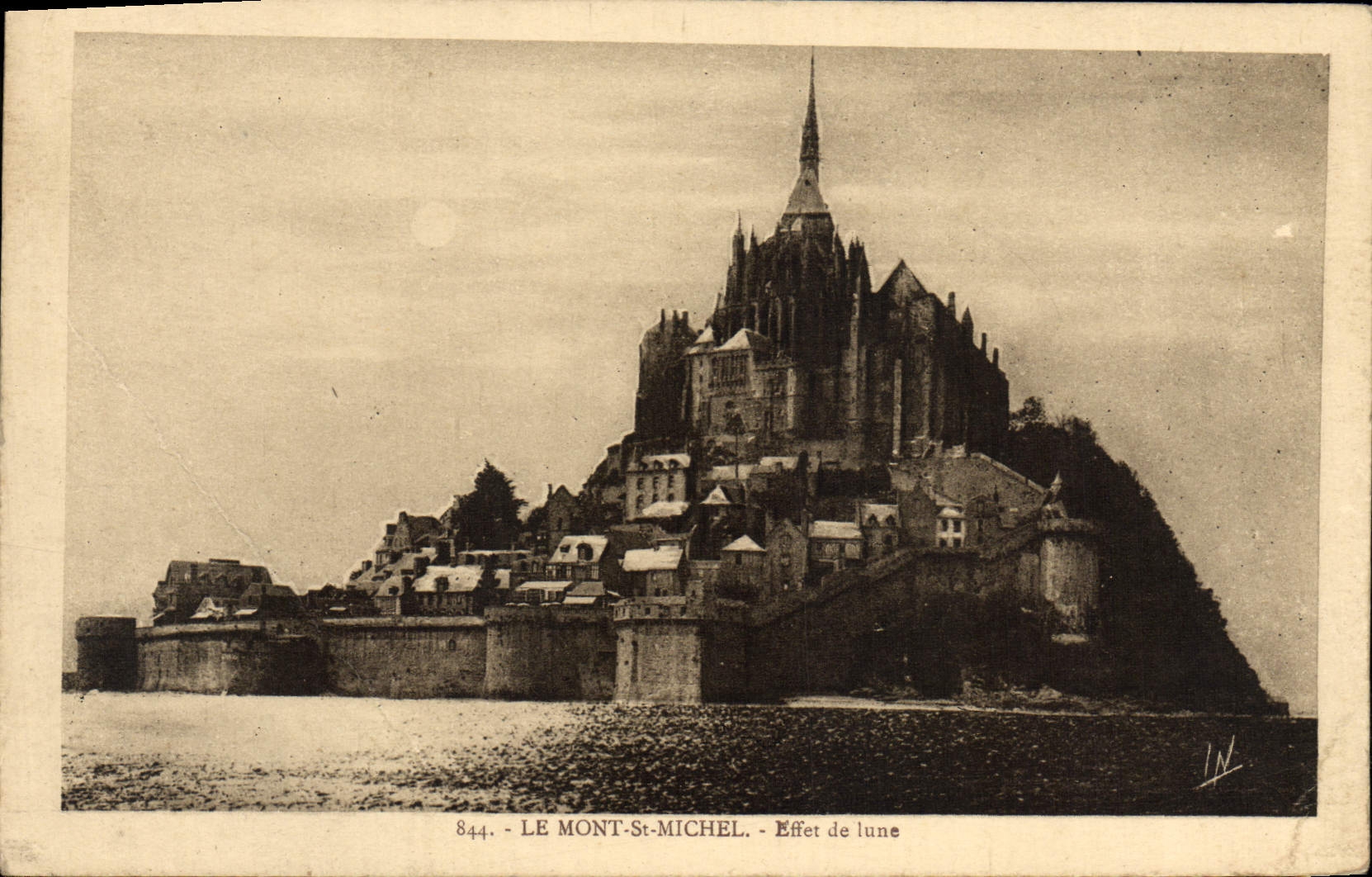 CPA Le Mont St Michel Effet de Lune