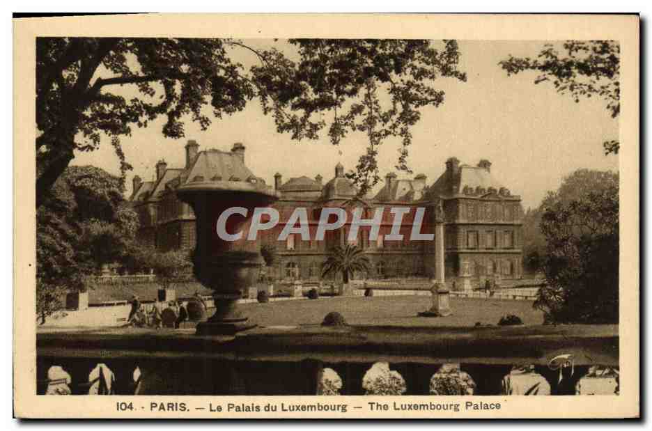 CPA Paris Le Palais du Luxembourg