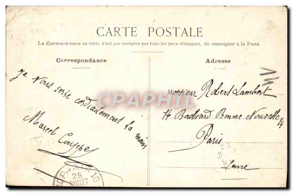 CPA Laval Le Vieux Pont et le Chateau — Rückseite