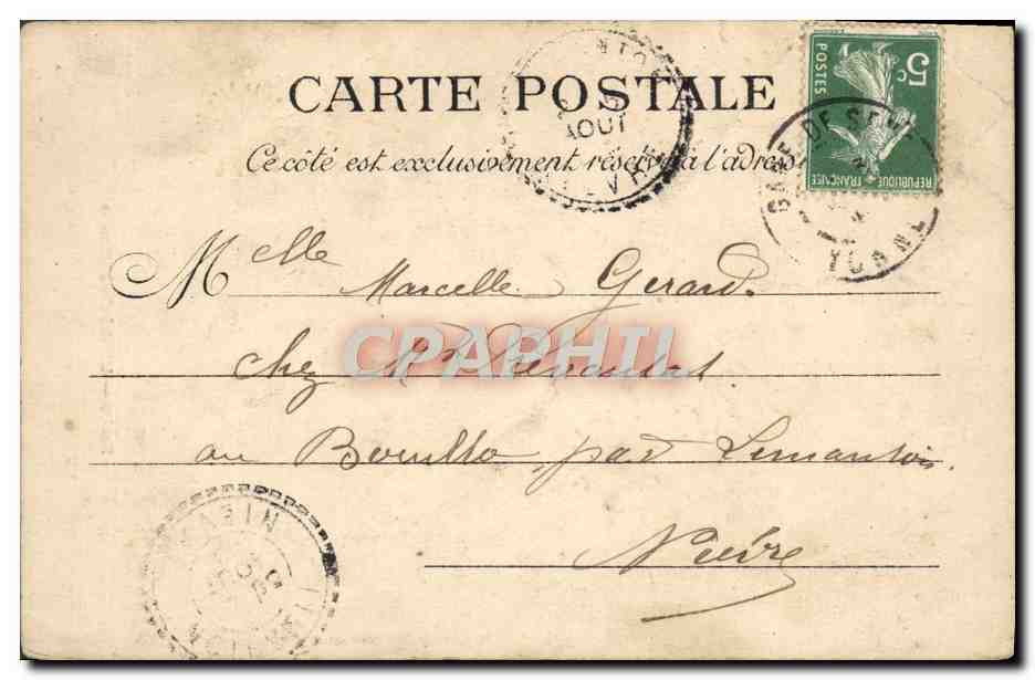 CPA Paris Hotel des monnaies  — Verso