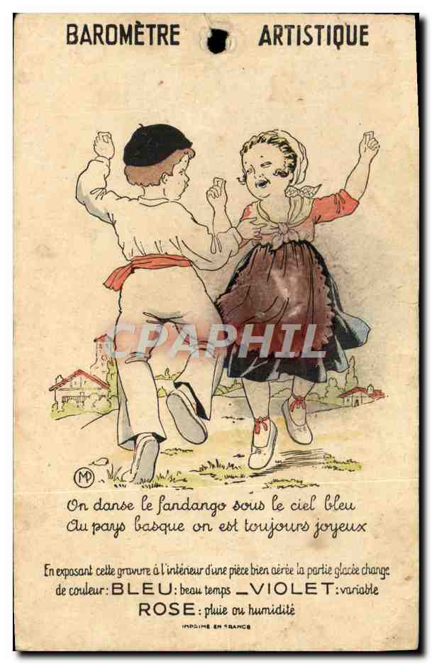 CPA Barometre Artisique Enfants