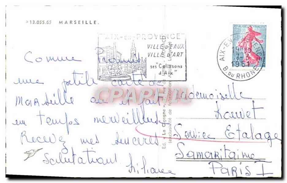 CPM Marseille — Rückseite