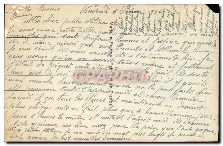 Jeune couple en intimité — éditeur Bleuriet, Paris, n° 302 — Rückseite