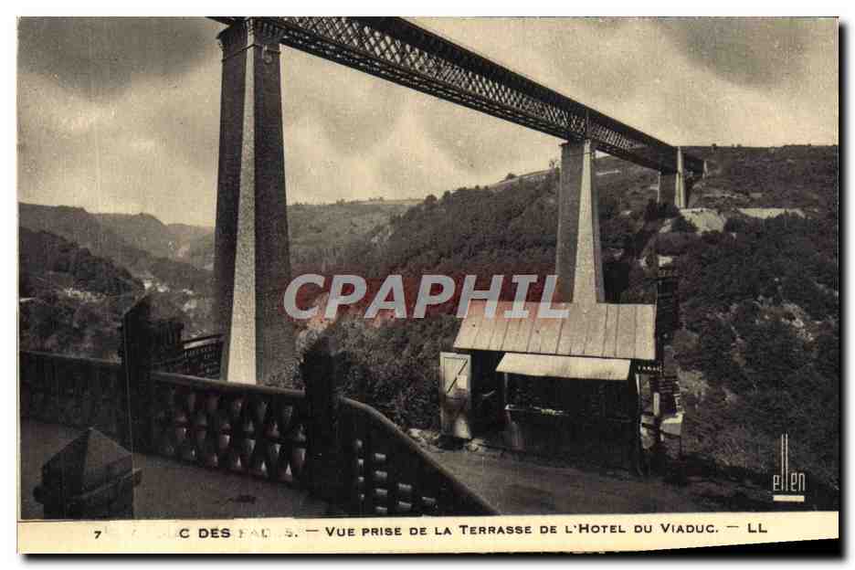 CPA Viaduc Des Fades Vue prise de la terrasse de l'hotel du viaduc 