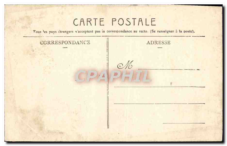 CPA Clermont Ferrand Fontaine d'Ambroise et la Banque de France — Rückseite