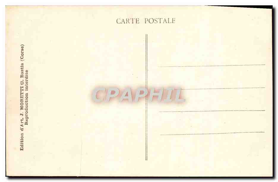 Cercueil de Napoléon — Ajaccio (Corse) — J. Moretti, n°5134 — Rückseite