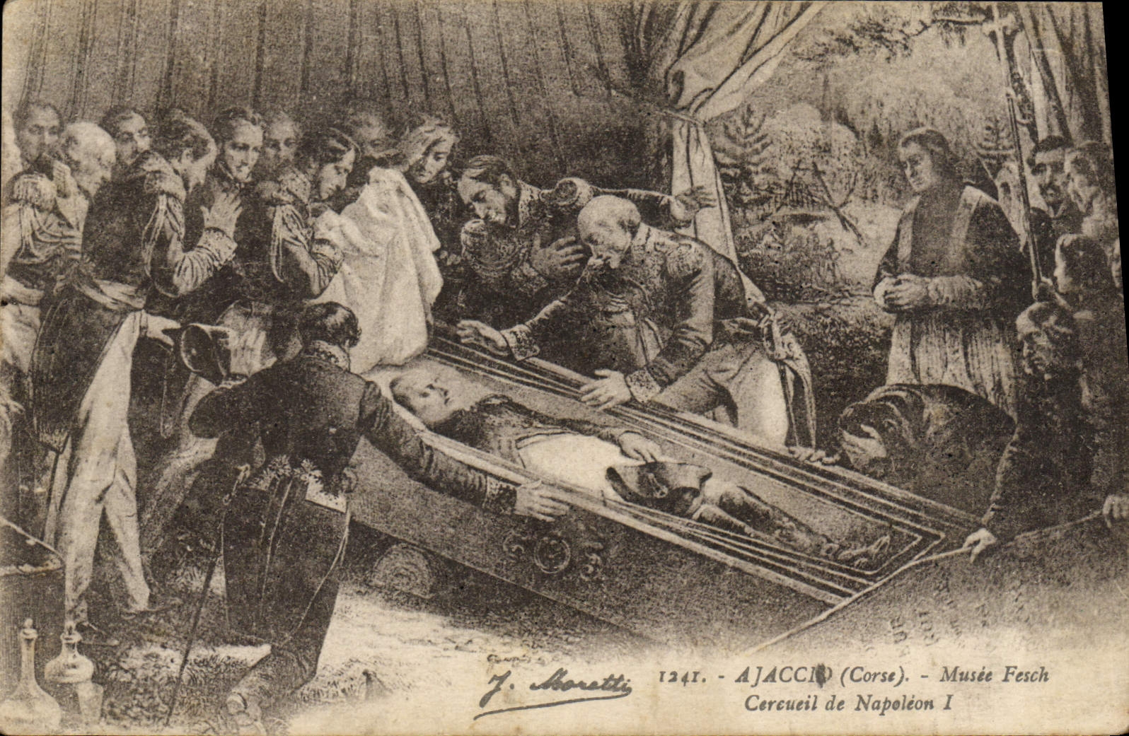 CPA Ajaccio Musee Fesch Cercueil De Napoleon 1er