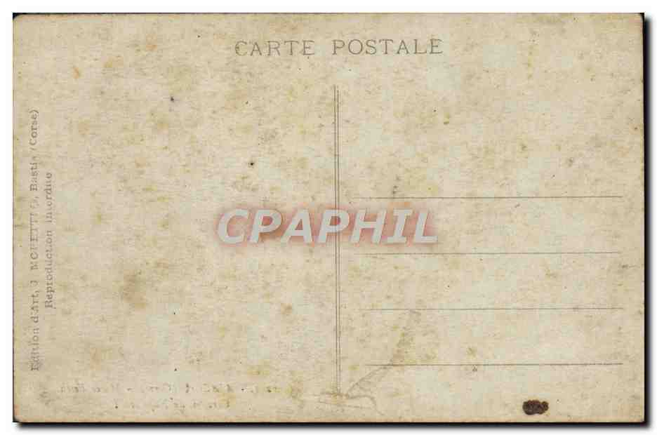 CPA Ajaccio Musee Fesch Cercueil De Napoleon 1er — Verso