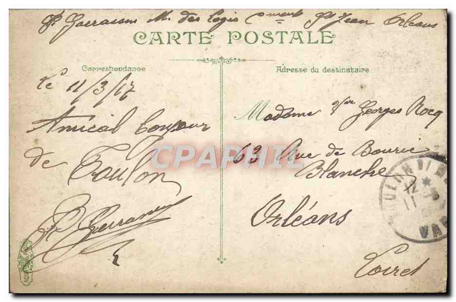 Tamaris — Entrée du Château Michel Pasha — L.V.&C.S. n°37 — Reverso