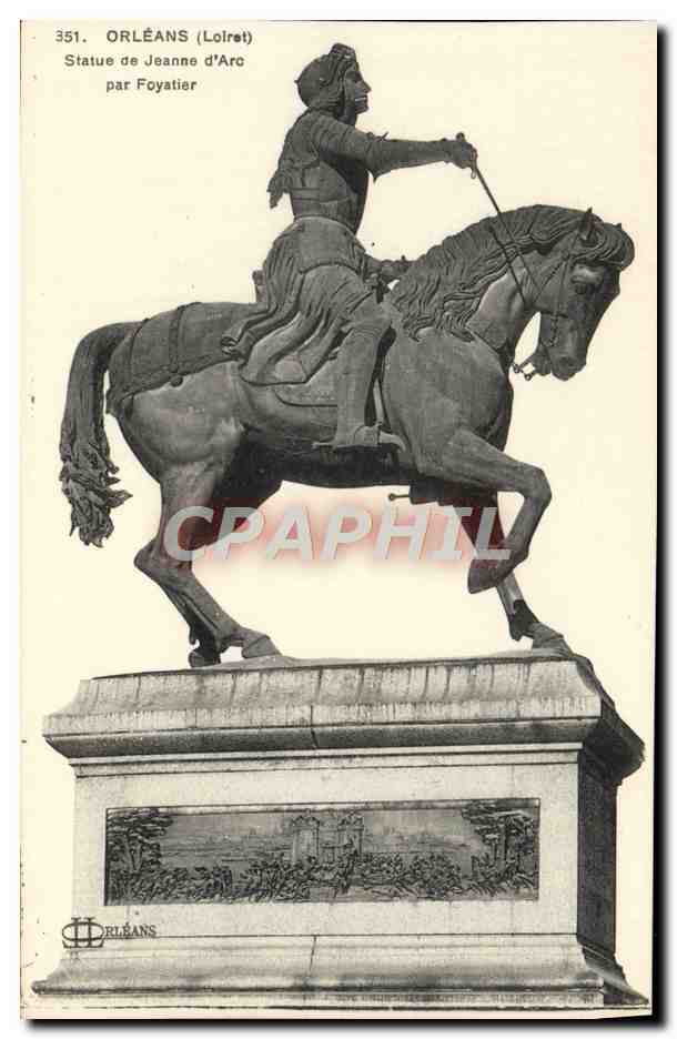 CPA Orleans Statue De Jeanne Par Foyatier
