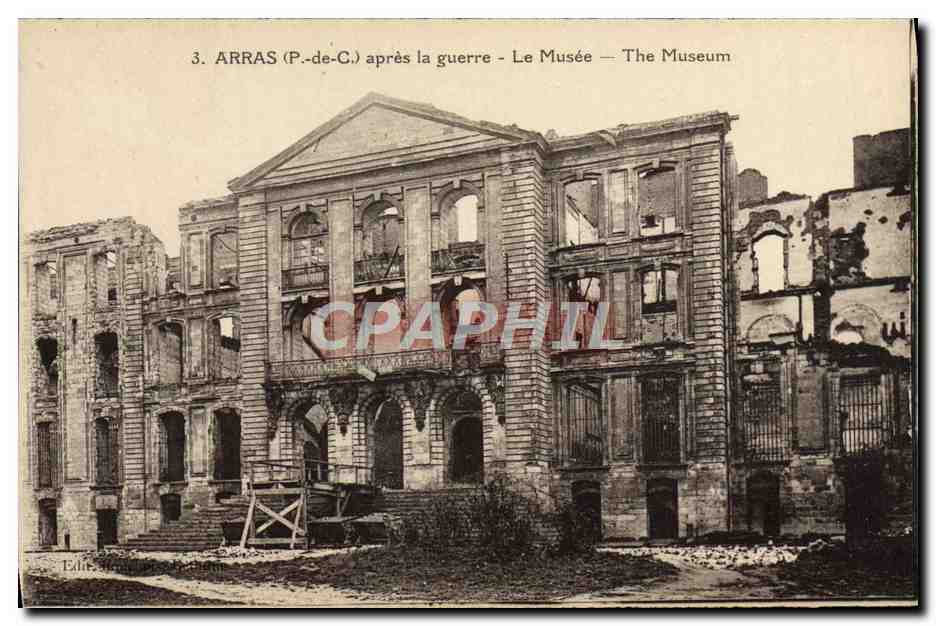 CPA Arras Apres La Guerre Le Musee Militaria