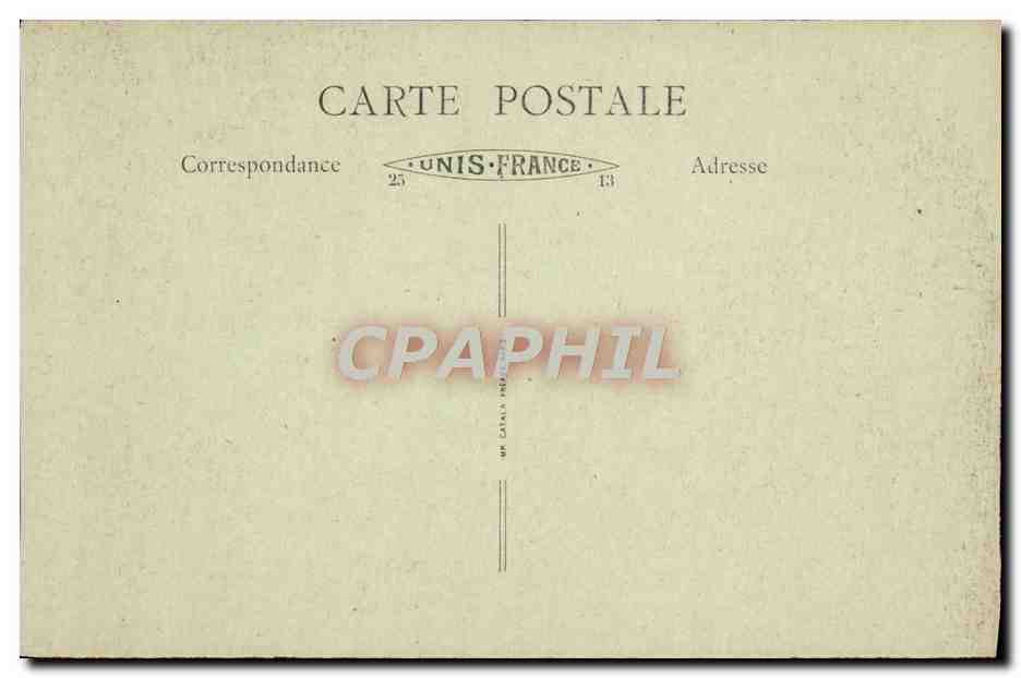 Arras (P.-de-C.) avant la guerre — L'Hôtel de Ville et le Beffroi — Éd. Panchois, Béthune — Verso