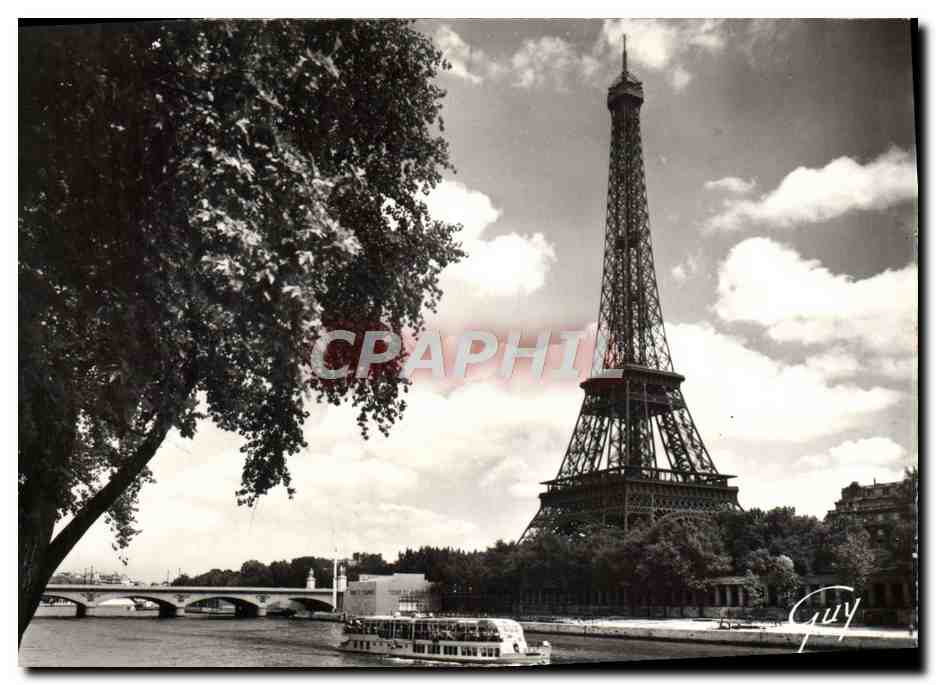Paris - La tour Eiffel (1887-1889) — vue de l'avenue de New-York — éditeur André LECONTE, Paris