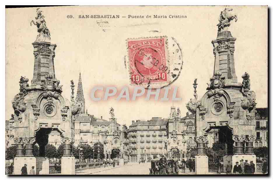 CPA San Sebastian Puente De Maria Cristina