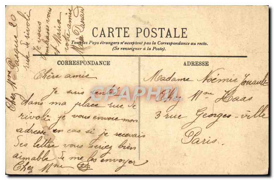 CPA Vichy Un Coin Du Parc Cygne — Verso