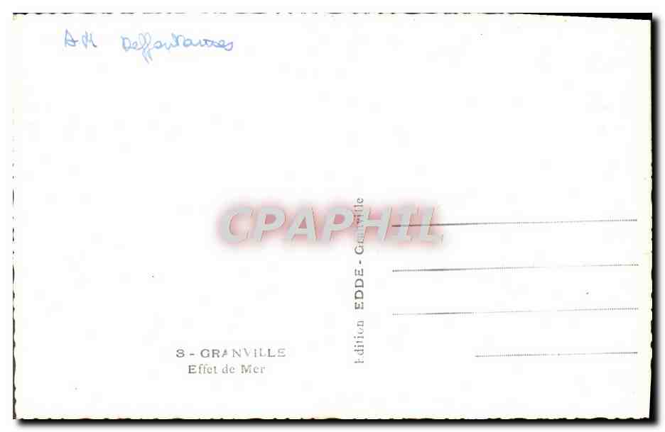 CPM Granville Effet De Mer — Verso
