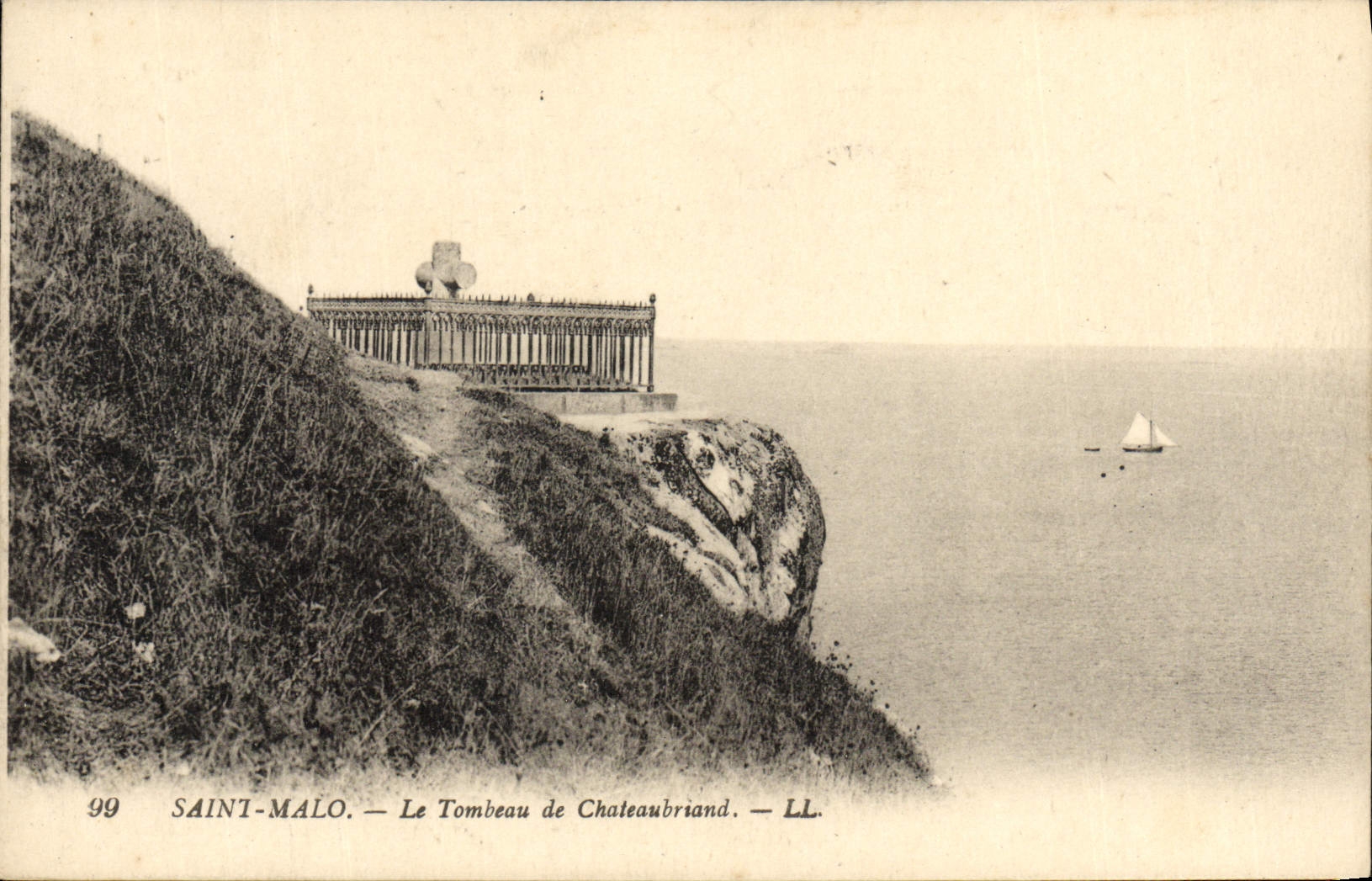 Saint-Malo — Le Tombeau de Chateaubriand — LL. — N° 99