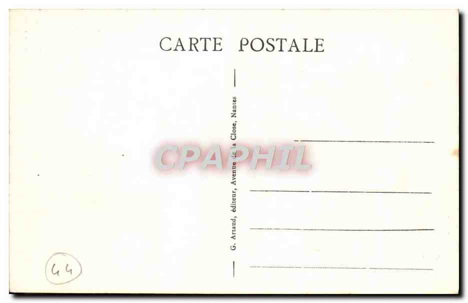 CPA Guerande Porte St Michel — Rückseite