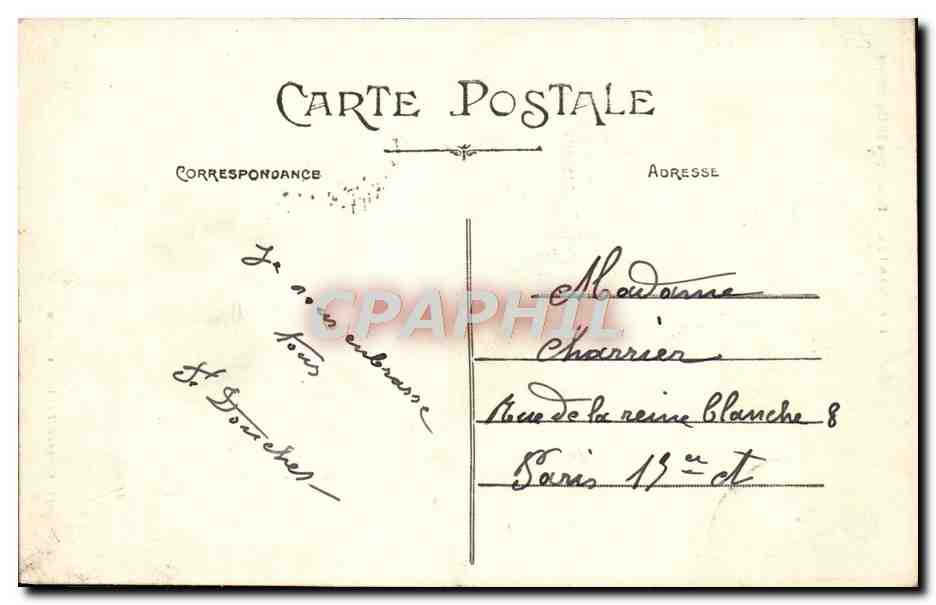 CPA Nantes Basilique St Donatien — Verso