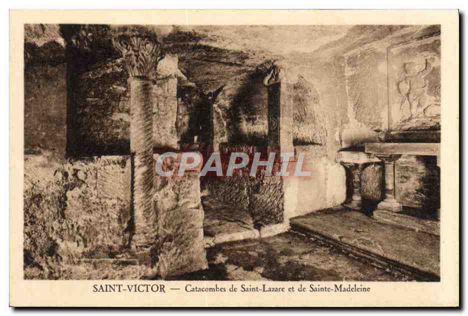 CPA Saint Victor Catacombes De Saint Lazare Et De Sainte Madeleine Marseille