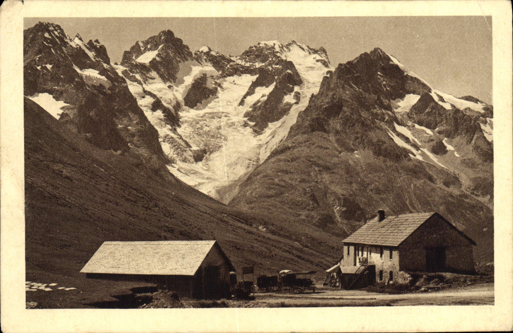 CPA Col Du Lautaret Glacier De l'Homme