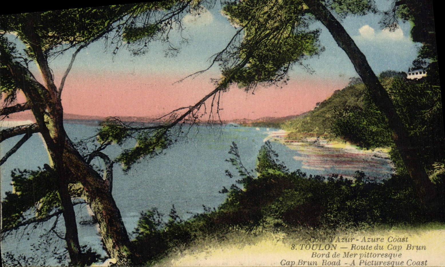 Côte d'Azur — Route du Cap Brun — Bord de Mer pittoresque