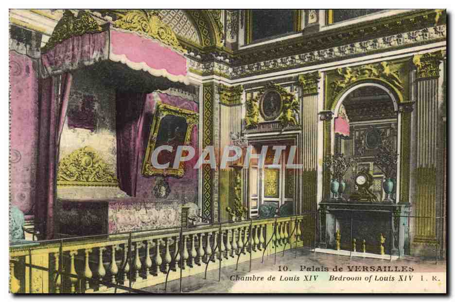 CPA Palais De Versailles Chambre De Louis XIV