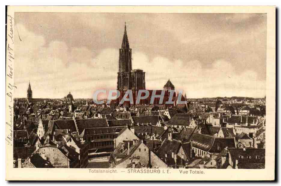CPA Totalansicht Strassburg 