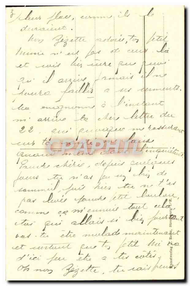 CPA Totalansicht Strassburg  — Verso
