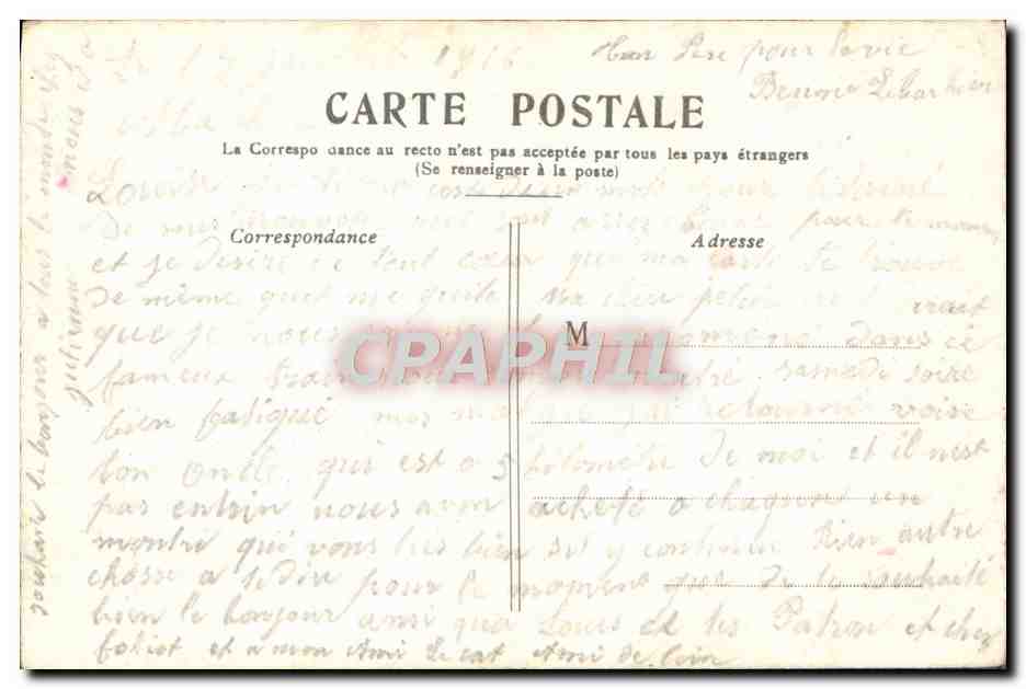 CPA Paris La Basilique Du Sacre Coeur — Rückseite