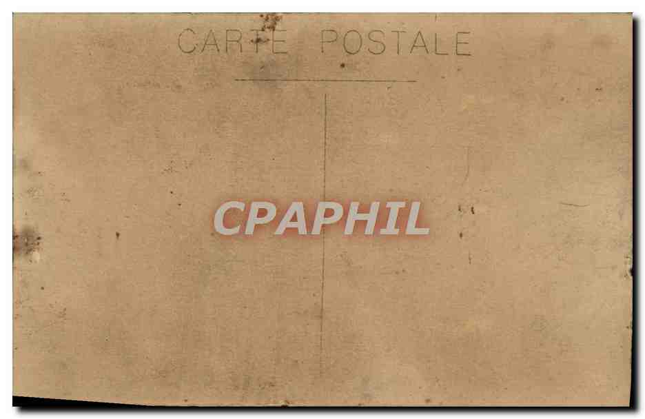 CARTE PHOTO Homme a la pipe  — Verso