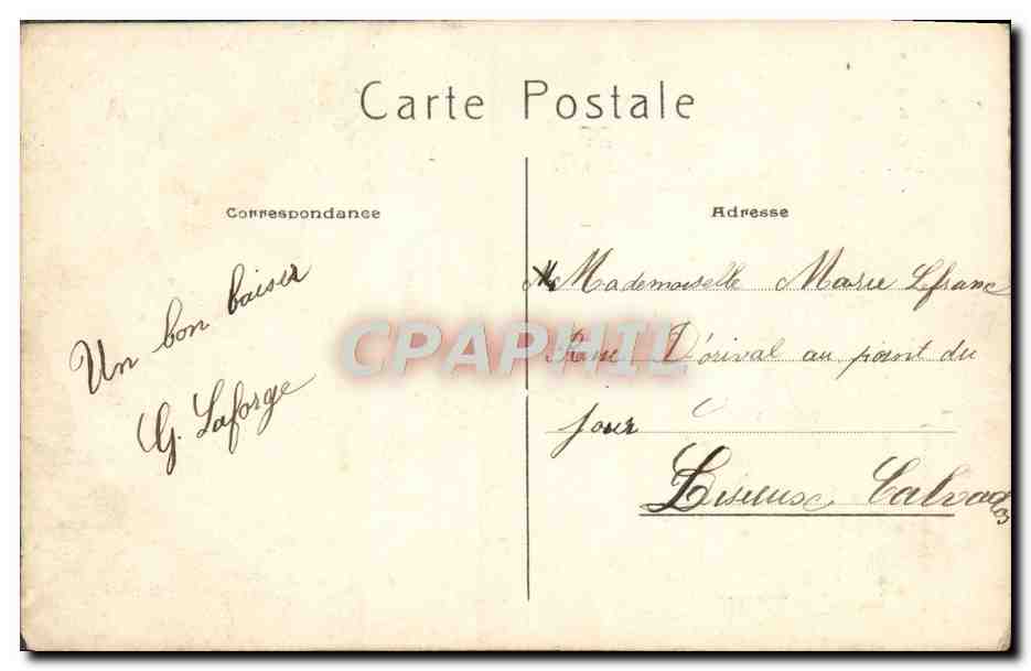 CPA Paris Les Magasins Dufayel Vue prise du Sacre Coeur  — Rückseite