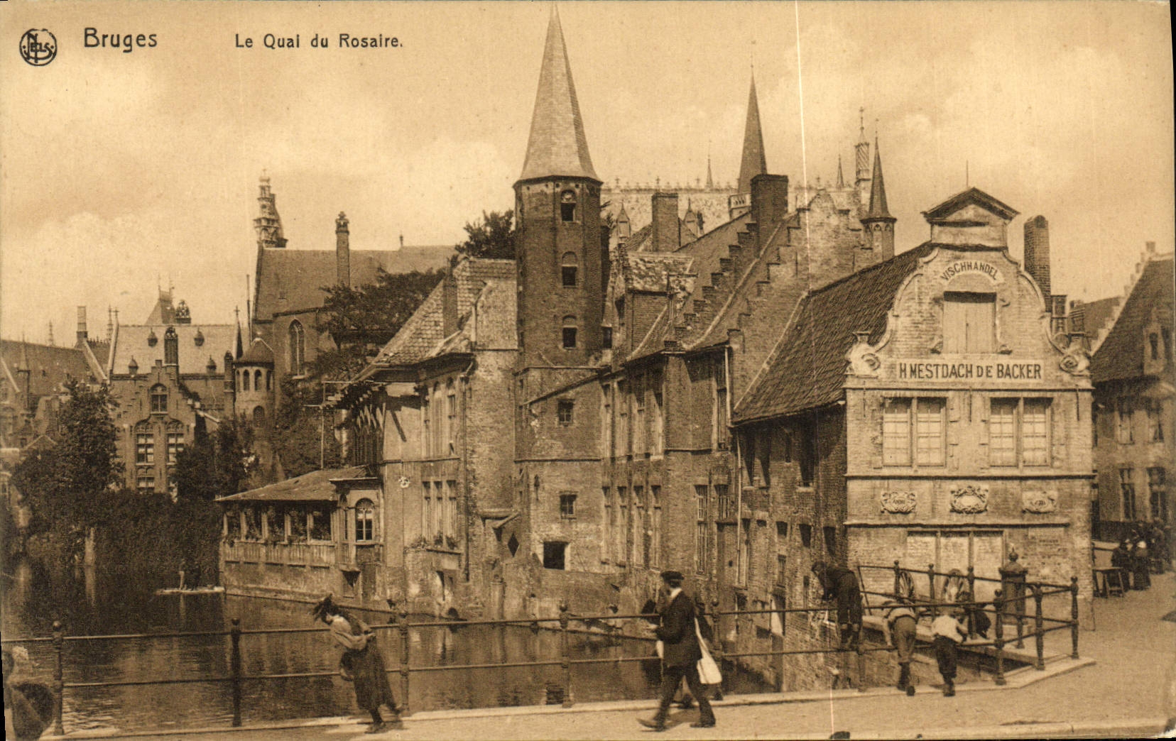CPA Bruges Le Quai Du Rosaire