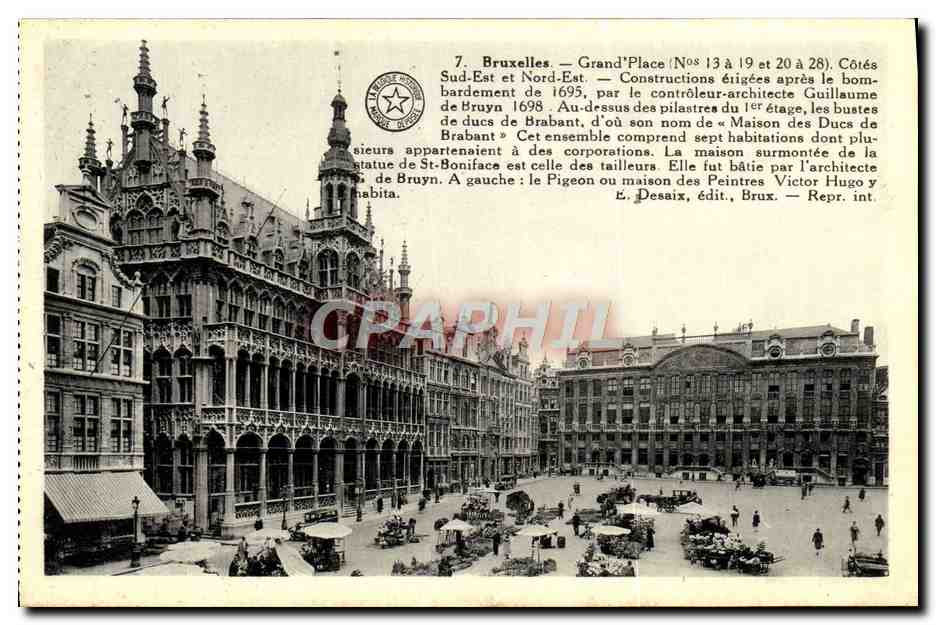 CPA Bruxelles Grand Place Cotes Sud Est Et Nord Est