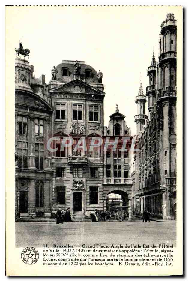 CPA Bruxelles Grand Place Angle De l'Aile Est De l'Hotel De Ville
