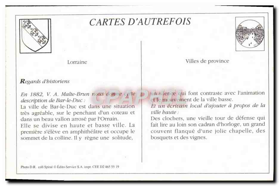 REPRO La Lorraine Illustree Bar Le Duc Rue Rousseau — Rückseite