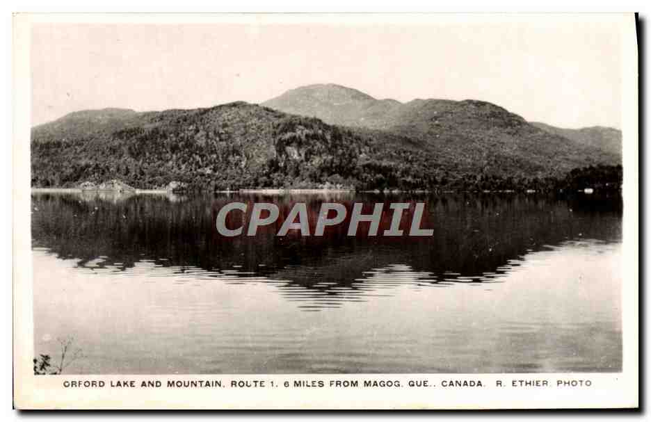 CPM Orford Lake And Mountain Route Miles From Magog Que Canada