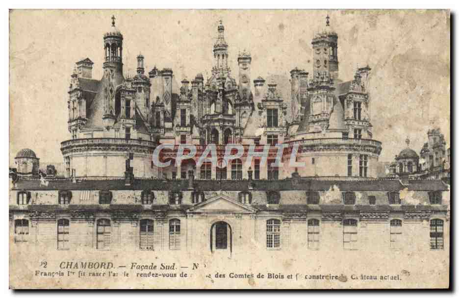 CPA Chambord Facade Sud