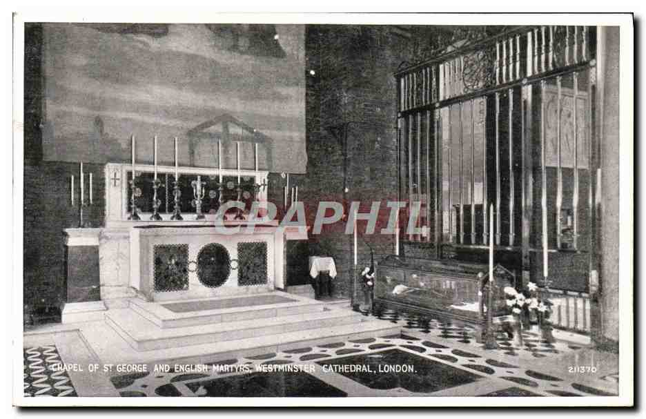 CPM Chapel of St George and English martyrs Westminster Cathedral London 
