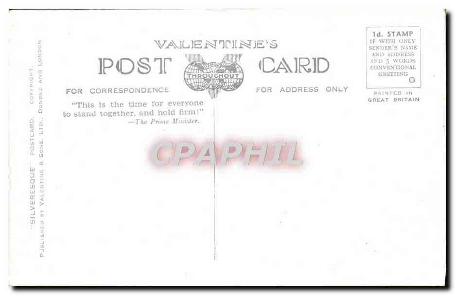 CPM Chapel of St George and English martyrs Westminster Cathedral London  — Verso