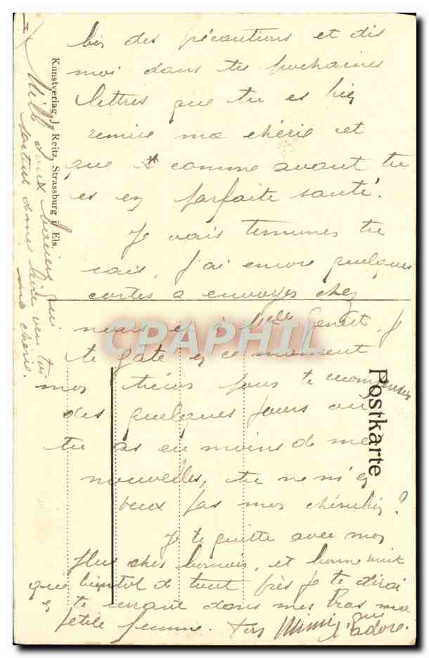 Strasbourg / Alsace — Altes Haus Kammerzell — éditeur STRASSBURG / ELS — Verso
