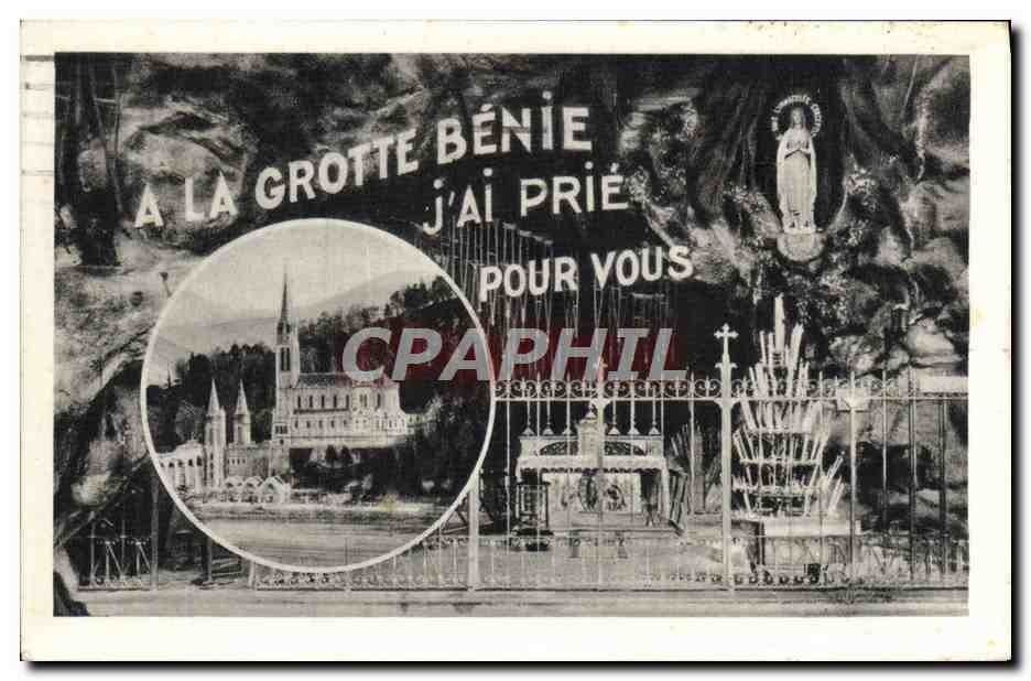 CPM Lourdes La Grvile et la Basilique