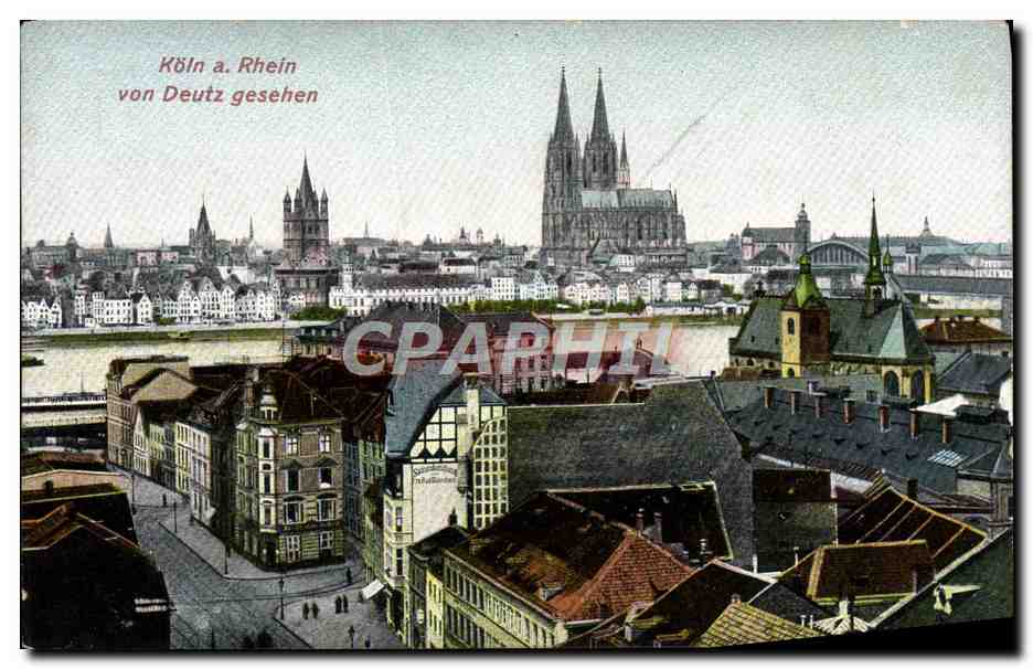 CPA Koln a Rhein Von Deutz Gesehen